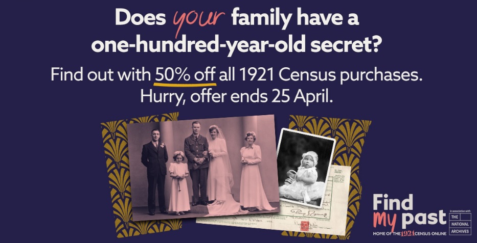 1921 Census 50% sale